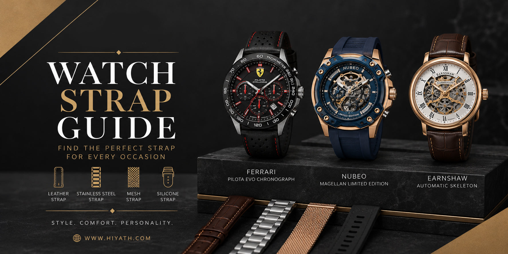 Watch Strap Guide - Leather vs Mesh vs Stainless Steel vs Silicone: Which One Is Right for You?