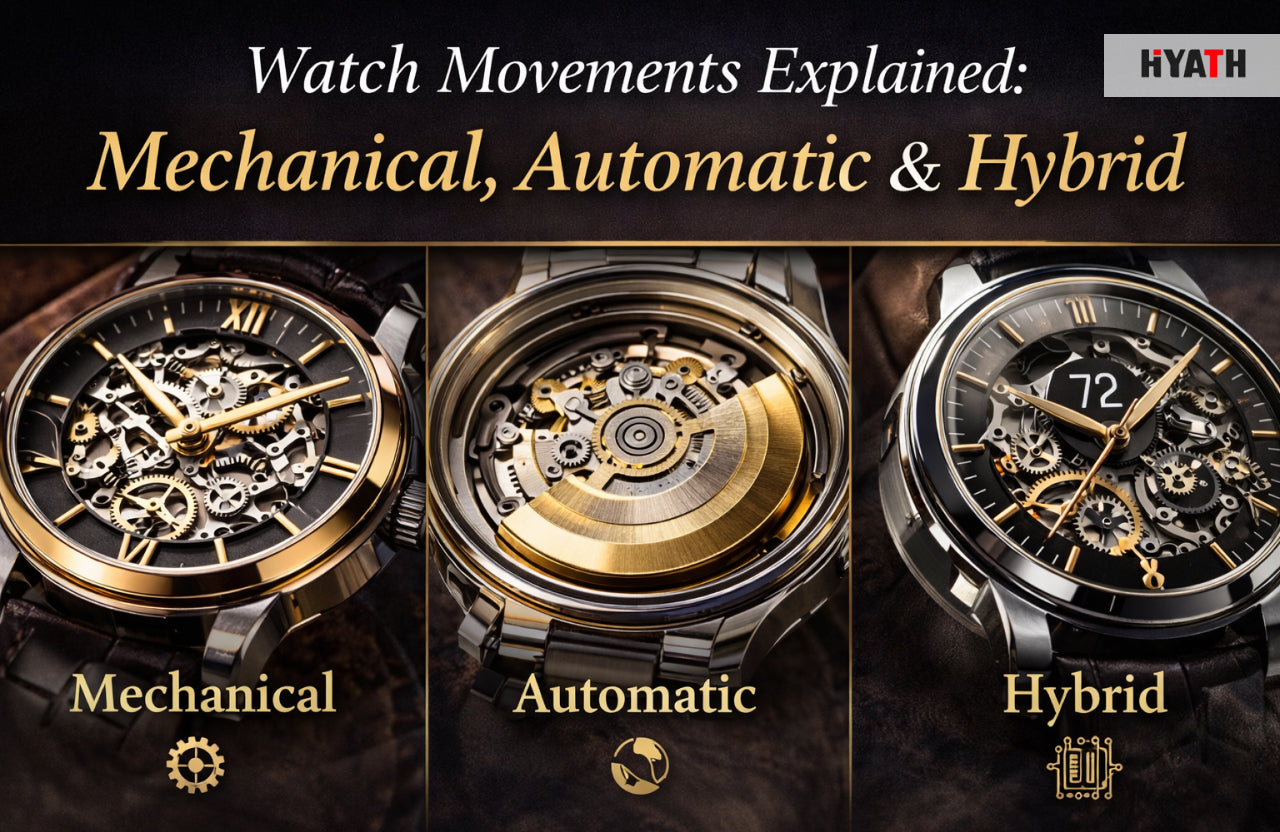 Watch Movements Explained: Mechanical, Automatic & Hybrid
