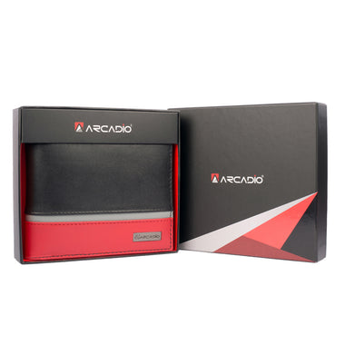 ARCADIO Men's Wallet Multicolor Triple Treat Bifold Triple Toned Leather Wallet for Unique Birthday Anniversary Gift for Men Boy Love Husband Employees Clients
