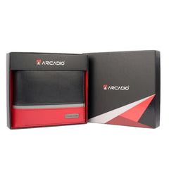 ARCADIO Men's Wallet Multicolor Triple Treat Bifold Triple Toned Leather Wallet for Unique Birthday Anniversary Gift for Men Boy Love Husband Employees Clients