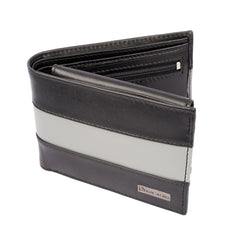 ARCADIO Men's Wallet Black Two Much Bifold Dual Toned Leather Wallet for Unique Birthday Anniversary Gift for Men Boy Love Husband Employees Clients