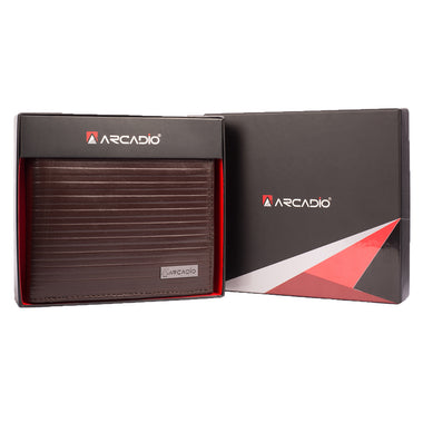 ARCADIO Men's Wallet Shigh Spirits Bifold Brown Spirit Pattern Leather Wallet for Unique Birthday Anniversary Gift for Men Boy Love Husband Employees Clients