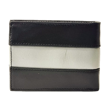 ARCADIO Men's Wallet Black Two Much Bifold Dual Toned Leather Wallet for Unique Birthday Anniversary Gift for Men Boy Love Husband Employees Clients
