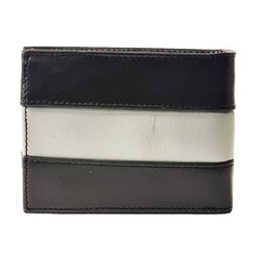 ARCADIO Men's Wallet Black Two Much Bifold Dual Toned Leather Wallet for Unique Birthday Anniversary Gift for Men Boy Love Husband Employees Clients