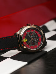 Scuderia Ferrari Aero Evo Chronograph Multicolour Round Dial Men's Watch - 830294