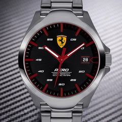 SCUDERIA FERRARI Aero Quartz Black Round Dial Men's Watch - 0830507