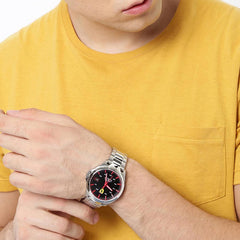 SCUDERIA FERRARI Aero Quartz Black Round Dial Men's Watch - 0830507
