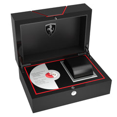 SCUDERIA FERRARI LIMITED EDITION PILOTA EVO Swiss Auto Black Round Dial Men's Watch- 0830737