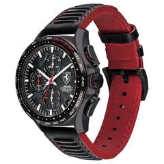 SCUDERIA FERRARI LIMITED EDITION PILOTA EVO Swiss Auto Black Round Dial Men's Watch- 0830737