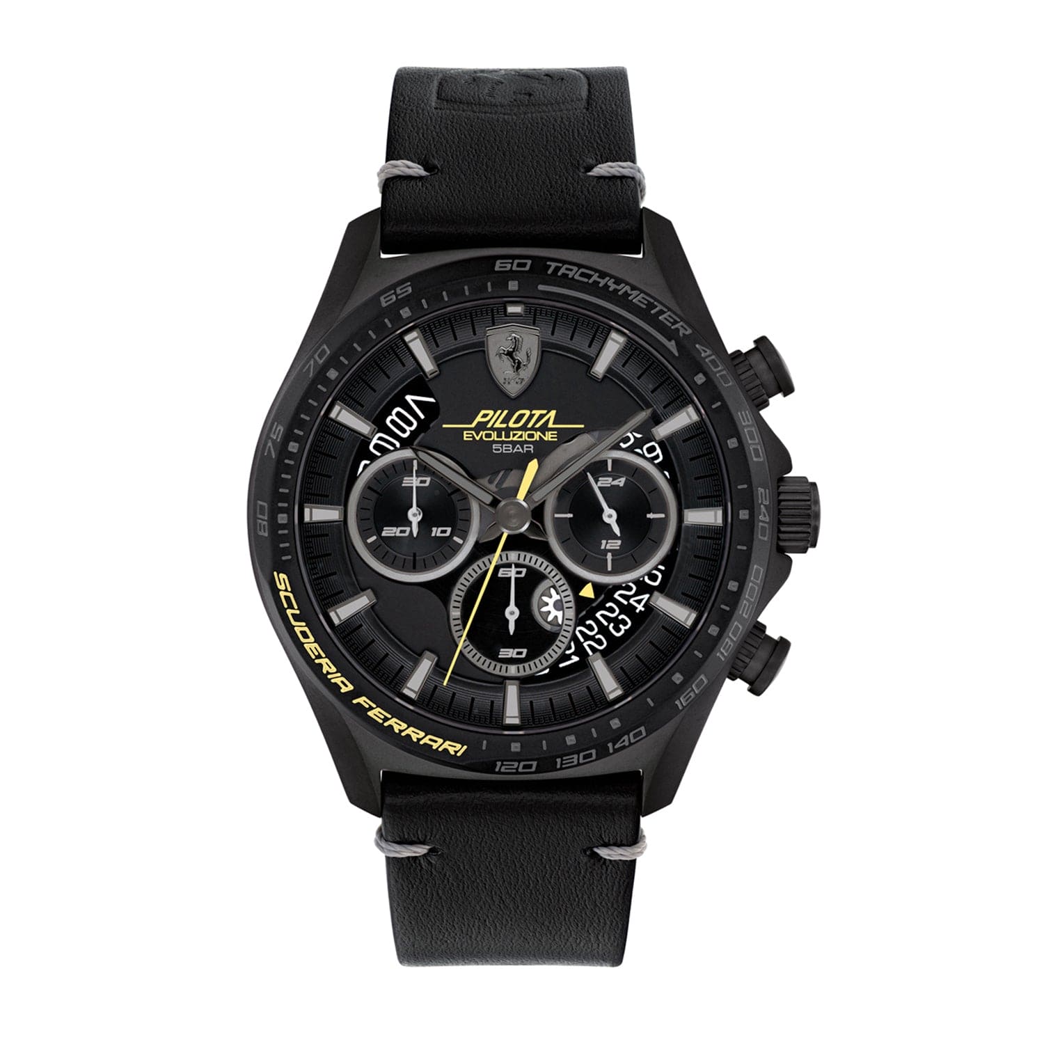 Scuderia Ferrari Pilota Evo Chronograph Black Round Dial Men's Watch - 830823