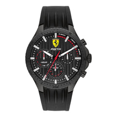 Scuderia Ferrari Pista Multifunction Black Round Dial Men's Watch - 830884
