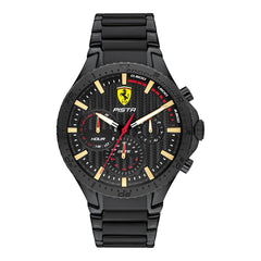 Scuderia Ferrari Pista Multifunction Black Round Dial Men's Watch - 830886