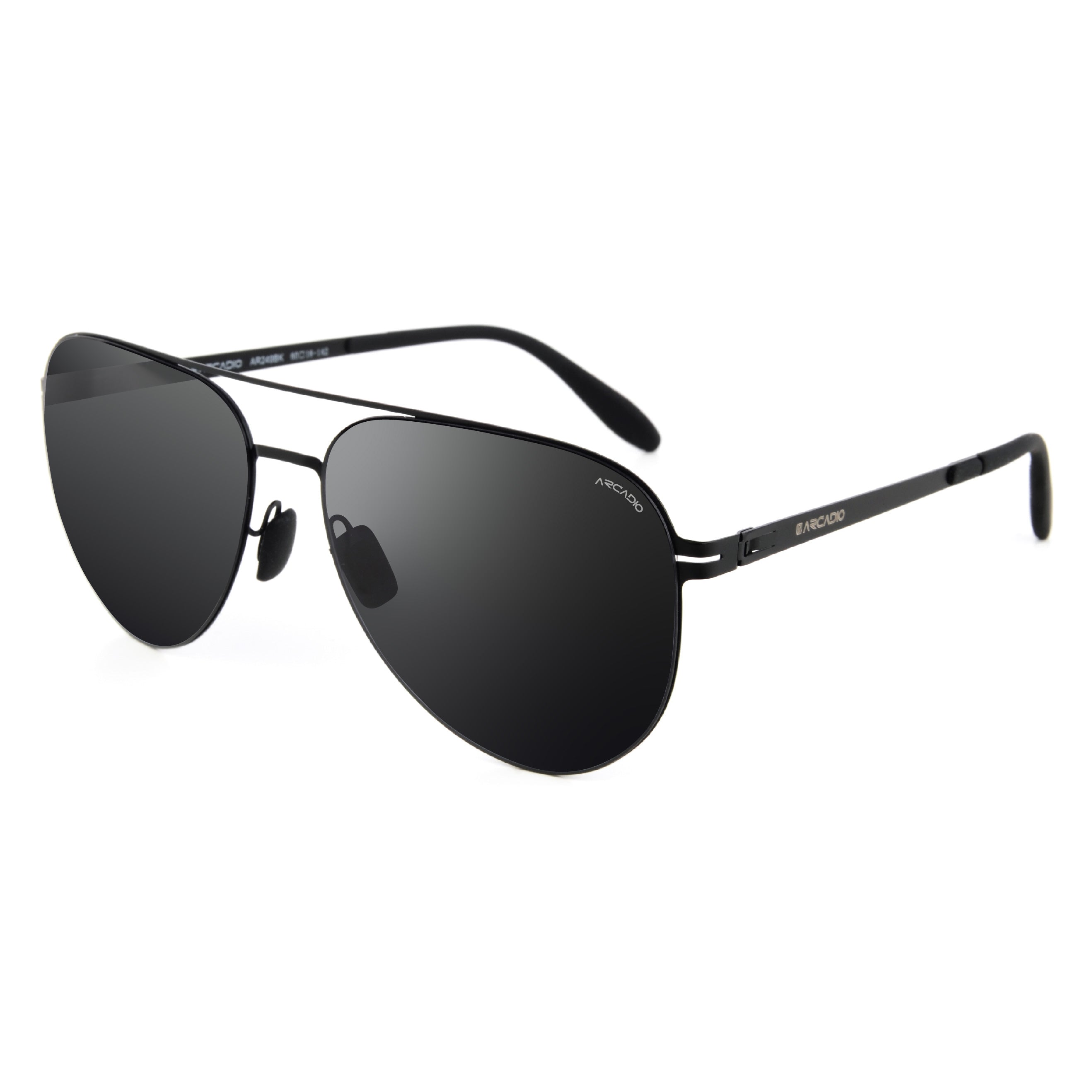 ARCADIO AURA Timeless Aviator Sunglasses - AR249BK-BKP
