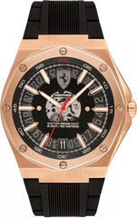 Scuderia Ferrari Aspire Quartz Black Round Dial Men's Watch- 0830872