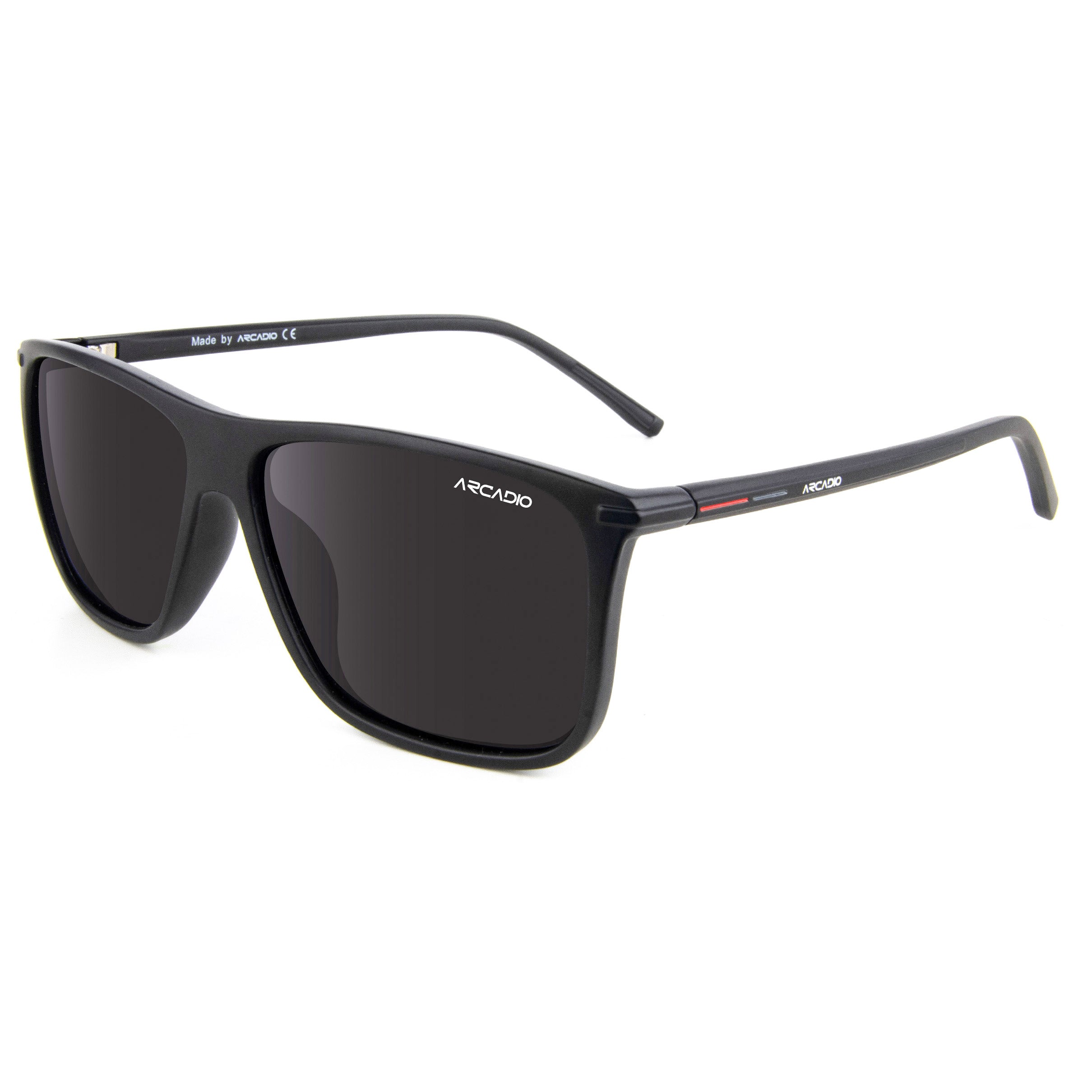ARCADIO PERKINS Urban Rectangle Stylish Sunglass for Men and Women - AR243BK-GYP