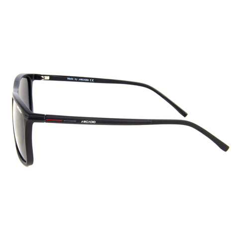 ARCADIO PERKINS Urban Rectangle Stylish Sunglass for Men and Women - AR243BK-GYP