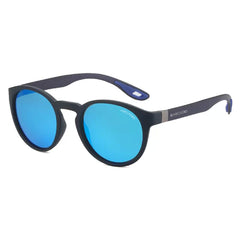ARCADIO Butler Sporty Round Carbon Fiber Sunglass - AR-FC011-C4BL-BLP