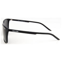 ARCADIO SYMPHONY Square Stylish Sunglass for Men and Women (Black) - AR246BK-GYP