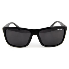 ARCADIO PERKINS Urban Rectangle Stylish Sunglass for Men and Women (Black) - AR248BK-GYP