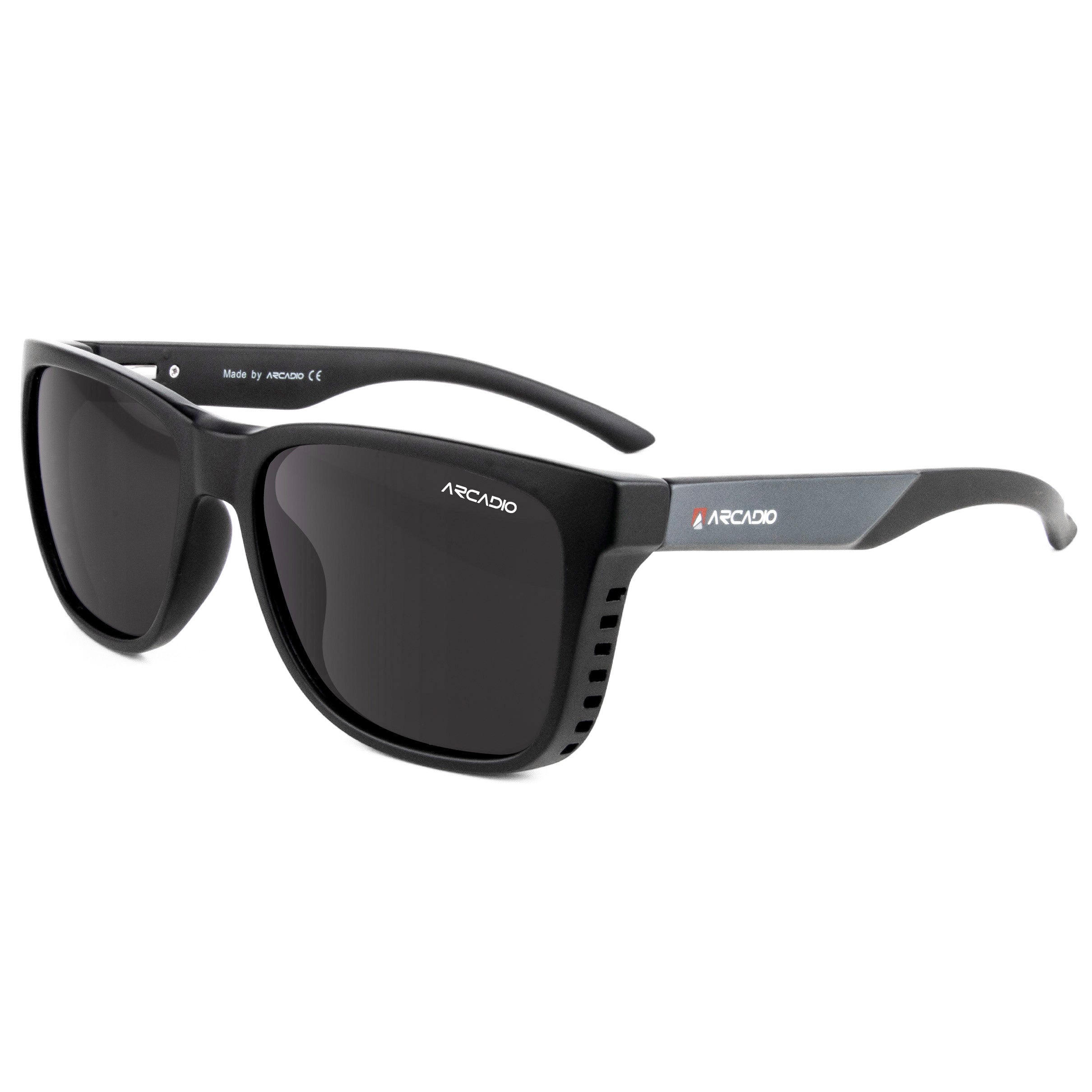 ARCADIO ROVER Sports Sunglass for Men and Women (Black) - AR245BK-GYP