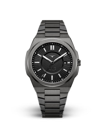 Rival Gunmetal Quartz Men's Watch With Additional Strap - 100-03