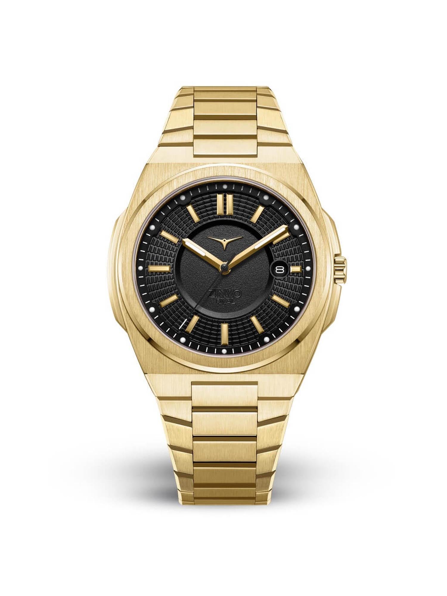 Rival Gold Quartz Men's Watch With Additional Strap - 100-05
