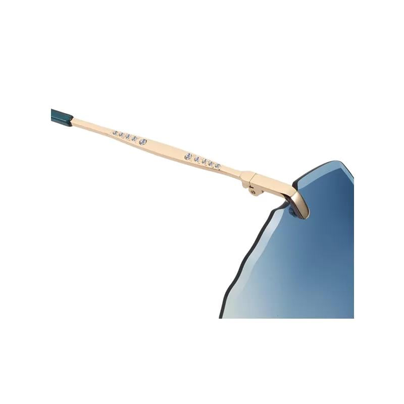 ARCADIO Audrey Over-Sized Sunglass (Gold, Blue) - AR-AK17195-C3GD-BLNL