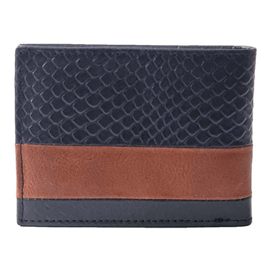 ARCADIO Men's Wallet Navy Double Impact Bifold Dual Toned Leather Wallet for Unique Birthday Anniversary Gift for Men Boy Love Husband Employees Clients
