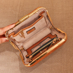 TAN LAD  Jewels Clutch - Camel