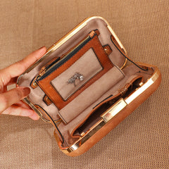 TAN LAD  Jewels Clutch - Camel