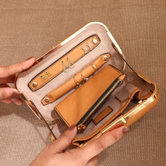 TAN LAD  Jewels Clutch - Peach
