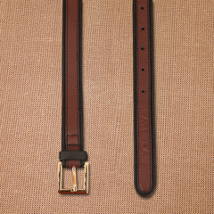 TAN LAD  Women's Dori Belt - Cherry with Ganache