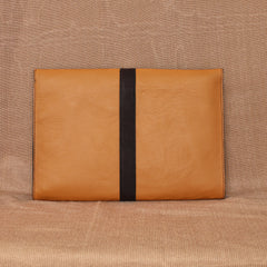 TAN LAD  Envelope Sleeve - Peach with Dark Chocolate