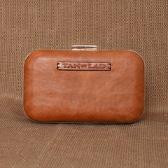 TAN LAD  Jewels Clutch - Camel