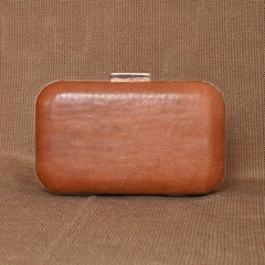 TAN LAD  Jewels Clutch - Camel
