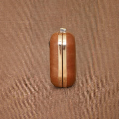 TAN LAD  Jewels Clutch - Camel