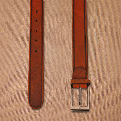 TAN LAD  Men's Dori Belt  - Sangria