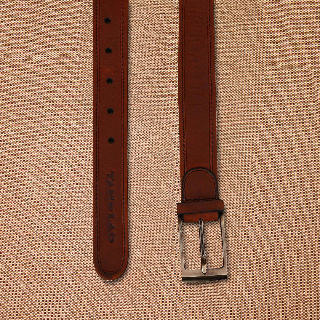 TAN LAD  Binding Belt - Rosewood