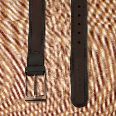 TAN LAD  Binding Belt - Dark Chocolate with Charcoal