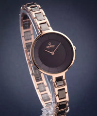 Obaku Vind Coffee Analouge  Brown Round Dial Women's Watch -  V183LXVNSV