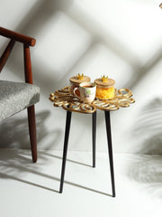 De Maison Decor Sliitherin's end Table -  Gold