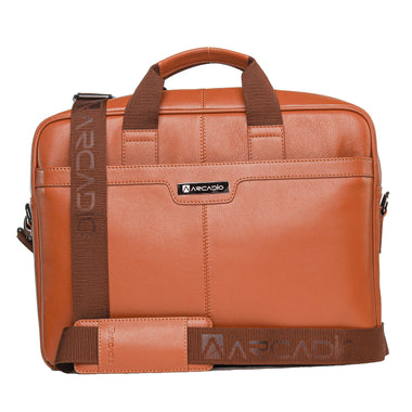 ALL ROUNDER Authentic Italian Leather Laptop Bag/Office Bag/Messenger Bag for Men and Women. Fits Upto 16 inch Laptop.