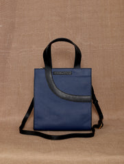 TAN LAD  Little Monica with Sling -Navy with Piegon with Charcoal