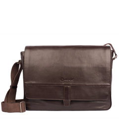 ARCADIO BUSINESS BARON Authentic Indian Leather Laptop Bag/Office Bag/Messenger Bag for Men and Women. Fits Upto 16 inch Laptop.