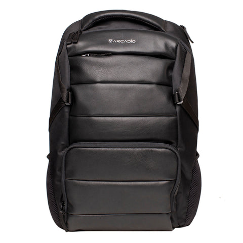 ARCADIO TOOMUCH Authentic Italian Leather Laptop Bag Backpack for Men & Women