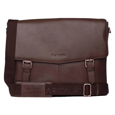 ALL ROUNDER Authentic Italian Leather Laptop Bag/Office Bag/Messenger Bag for Men and Women