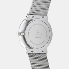 Obaku Hav Cyan Date  Blue Round Dial Men's Watch -  V200GDCLMC