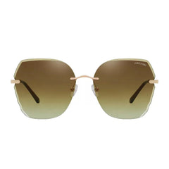ARCADIO Audrey Over-Sized Sunglass (Gold, Brown) - AR-AK17195-C2GD-BRNL