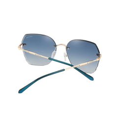 ARCADIO Audrey Over-Sized Sunglass (Gold, Blue) - AR-AK17195-C3GD-BLNL