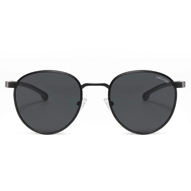 ARCADIO Butler Round Metal Sunglass (Matt Black, Black) - AR-AK17253-C1MB-BKP